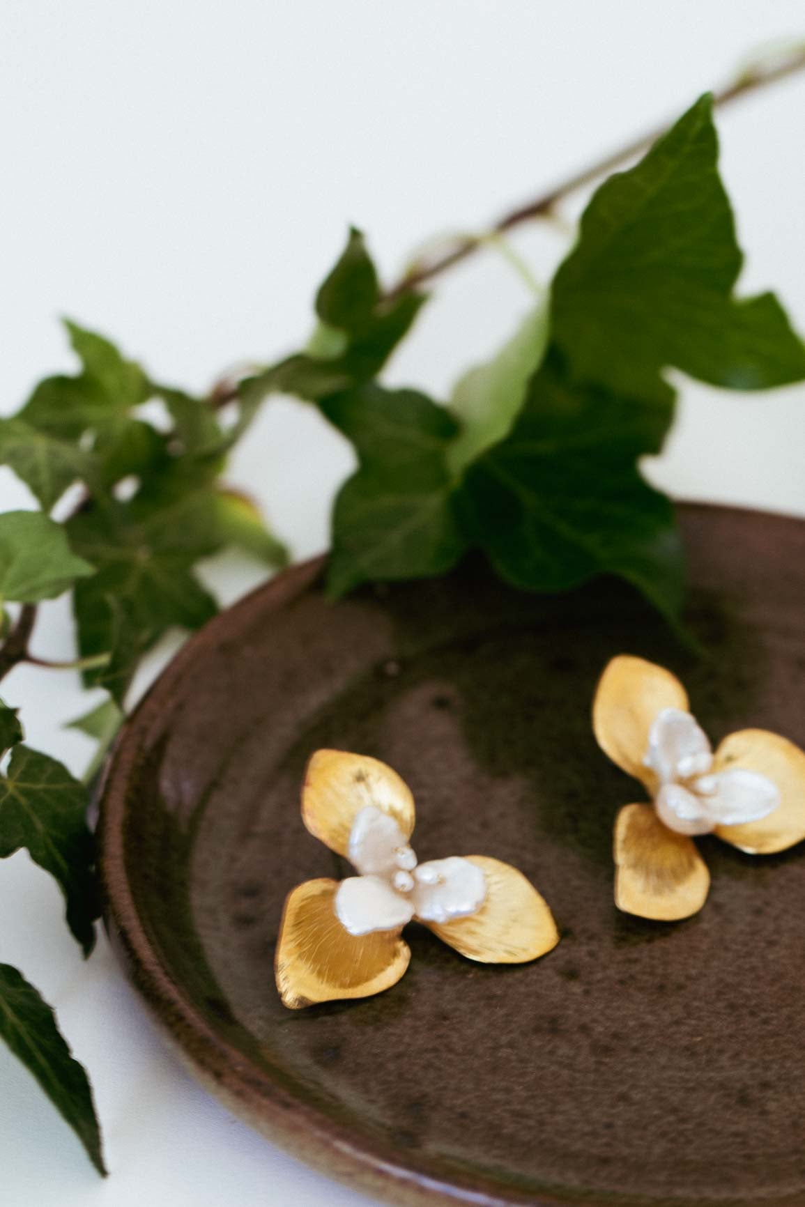 Orchid earrings