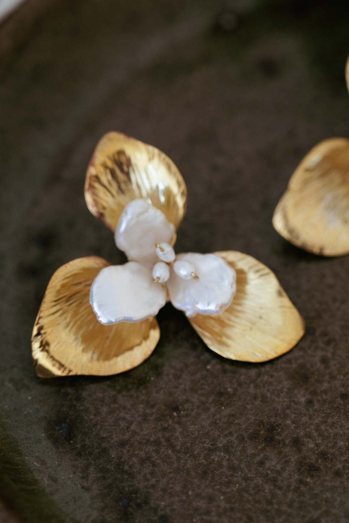 Orchid earrings