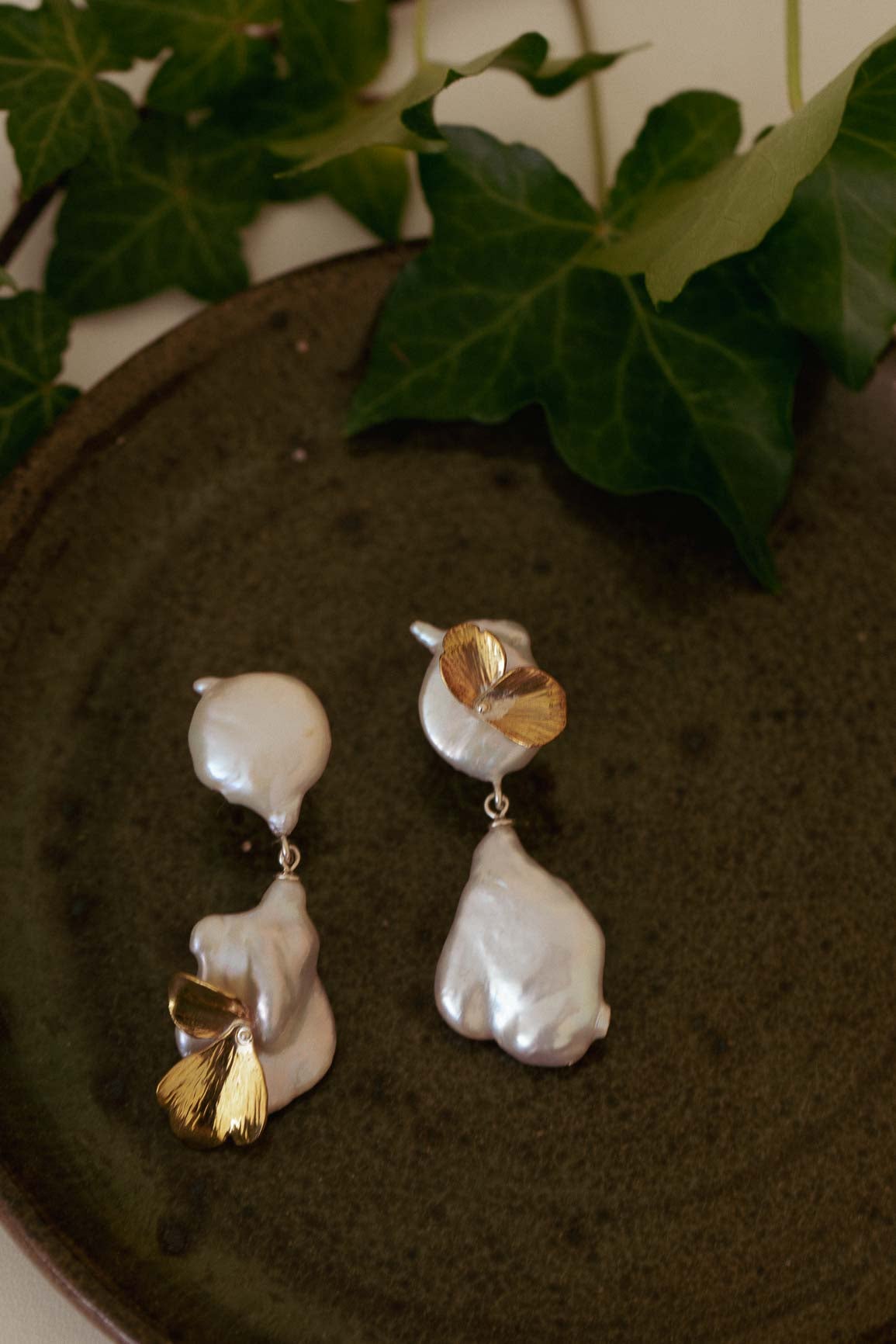 Swan earrings