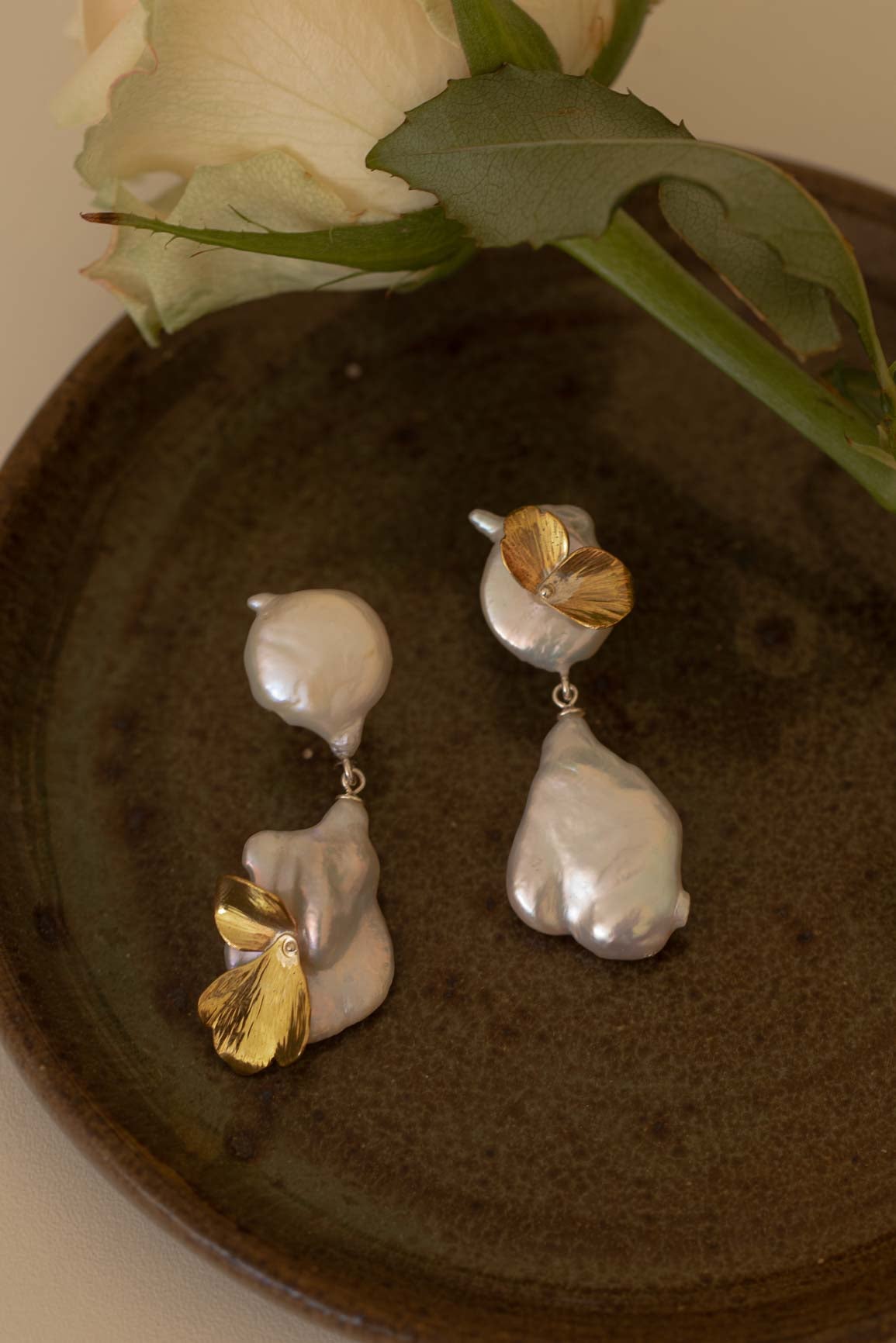 Swan earrings