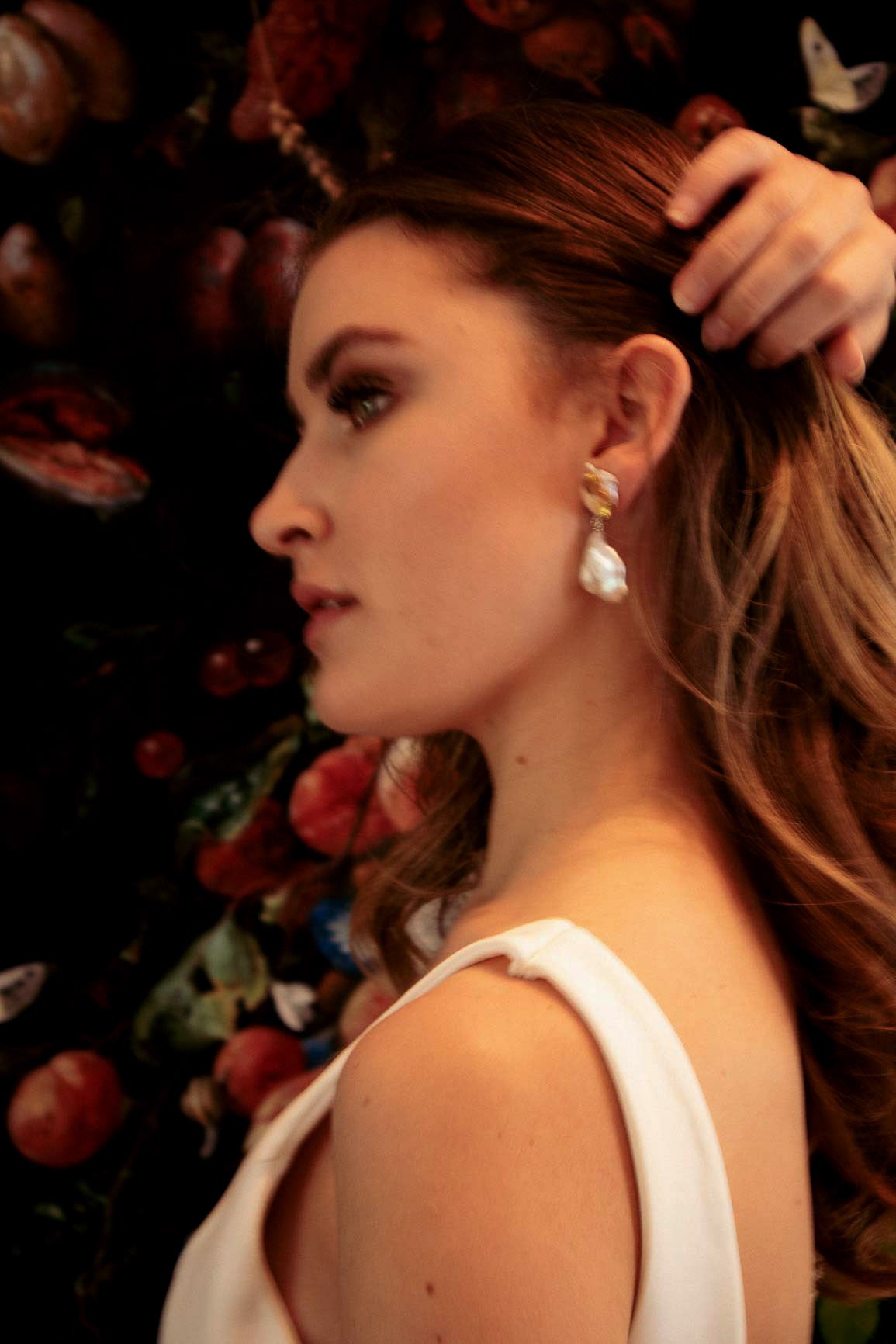 Swan earrings