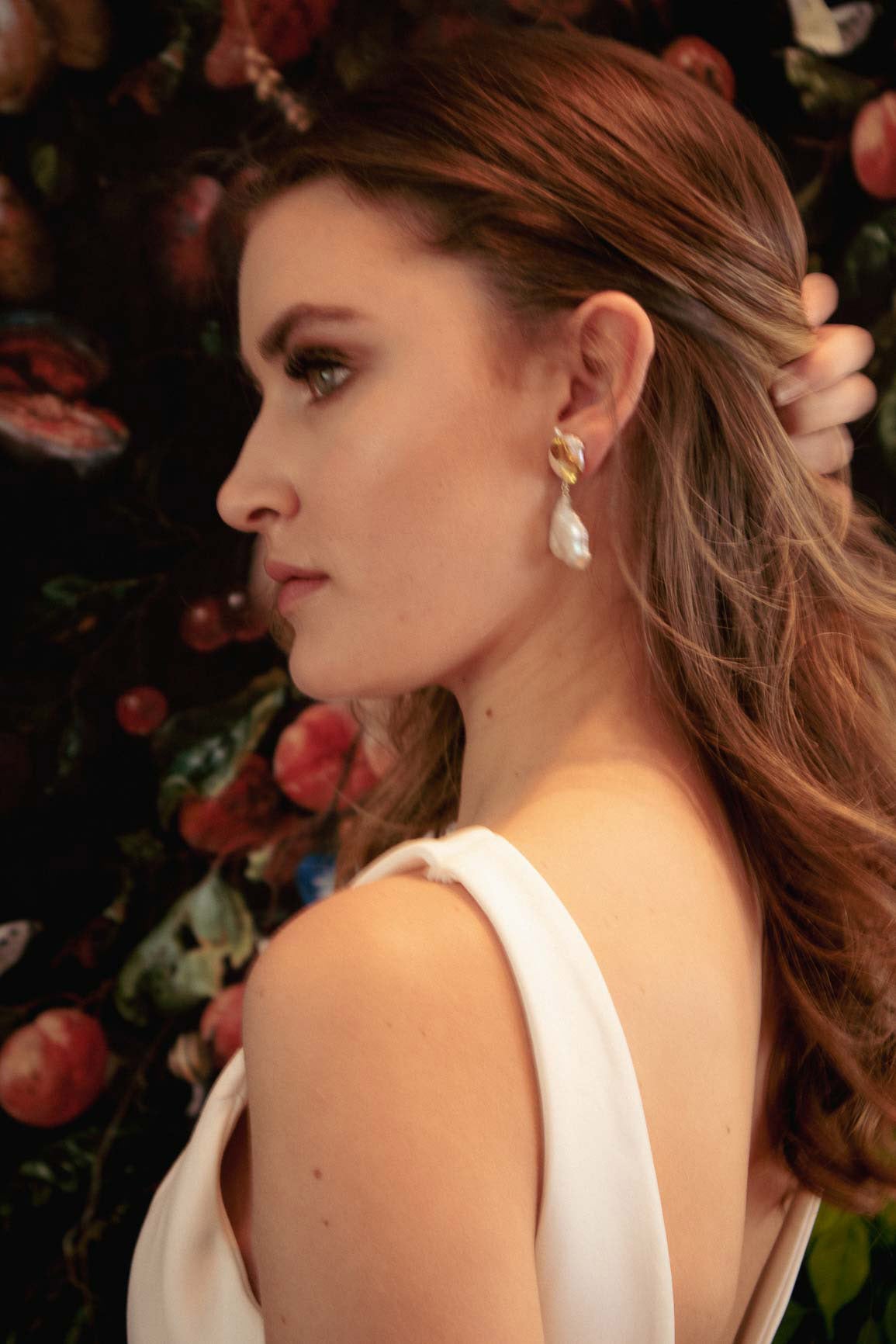 Swan earrings