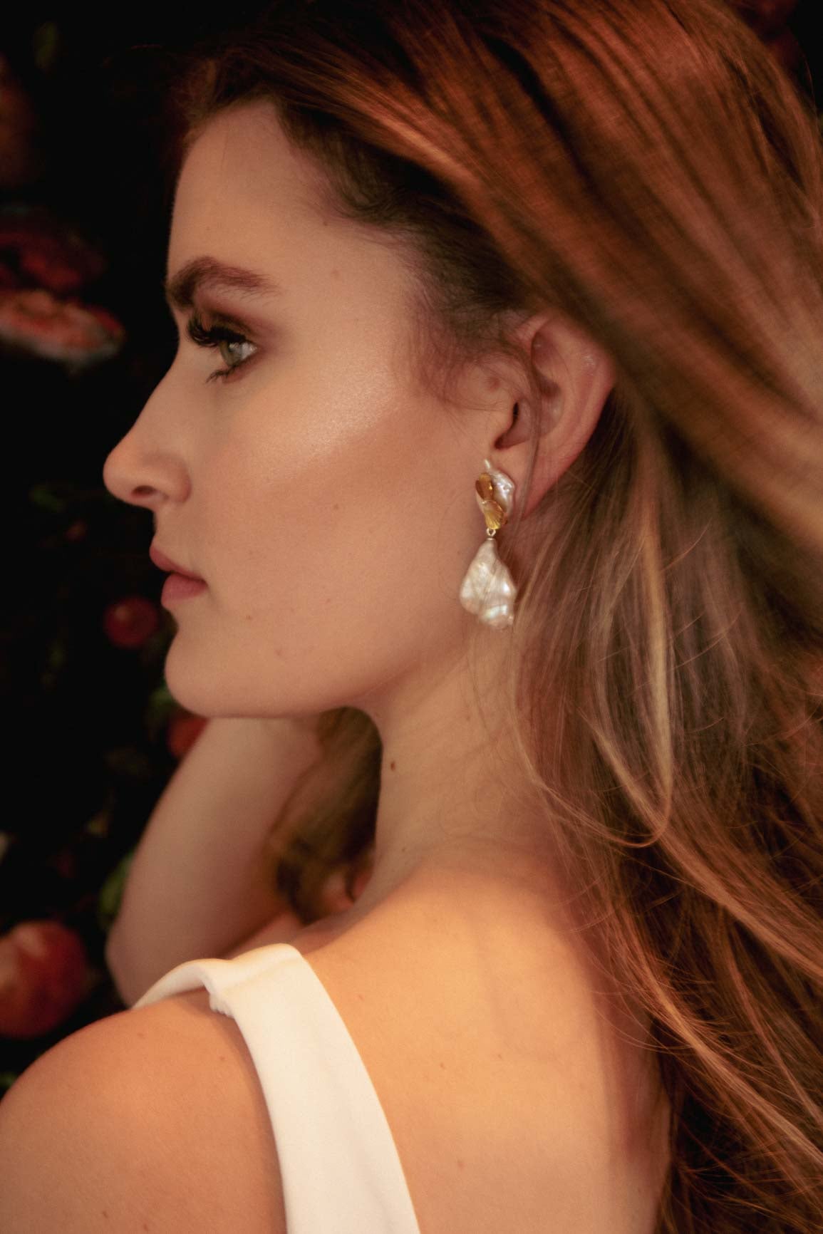 Swan earrings