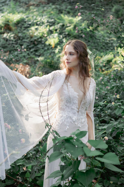 Dew Dotted Tulle Veil